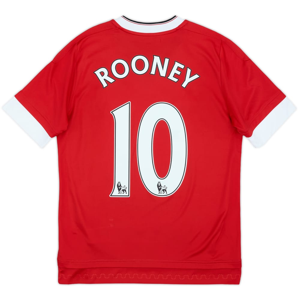 2015-16 Manchester United Home Shirt Rooney #10 - 7/10 - (L.Boys)