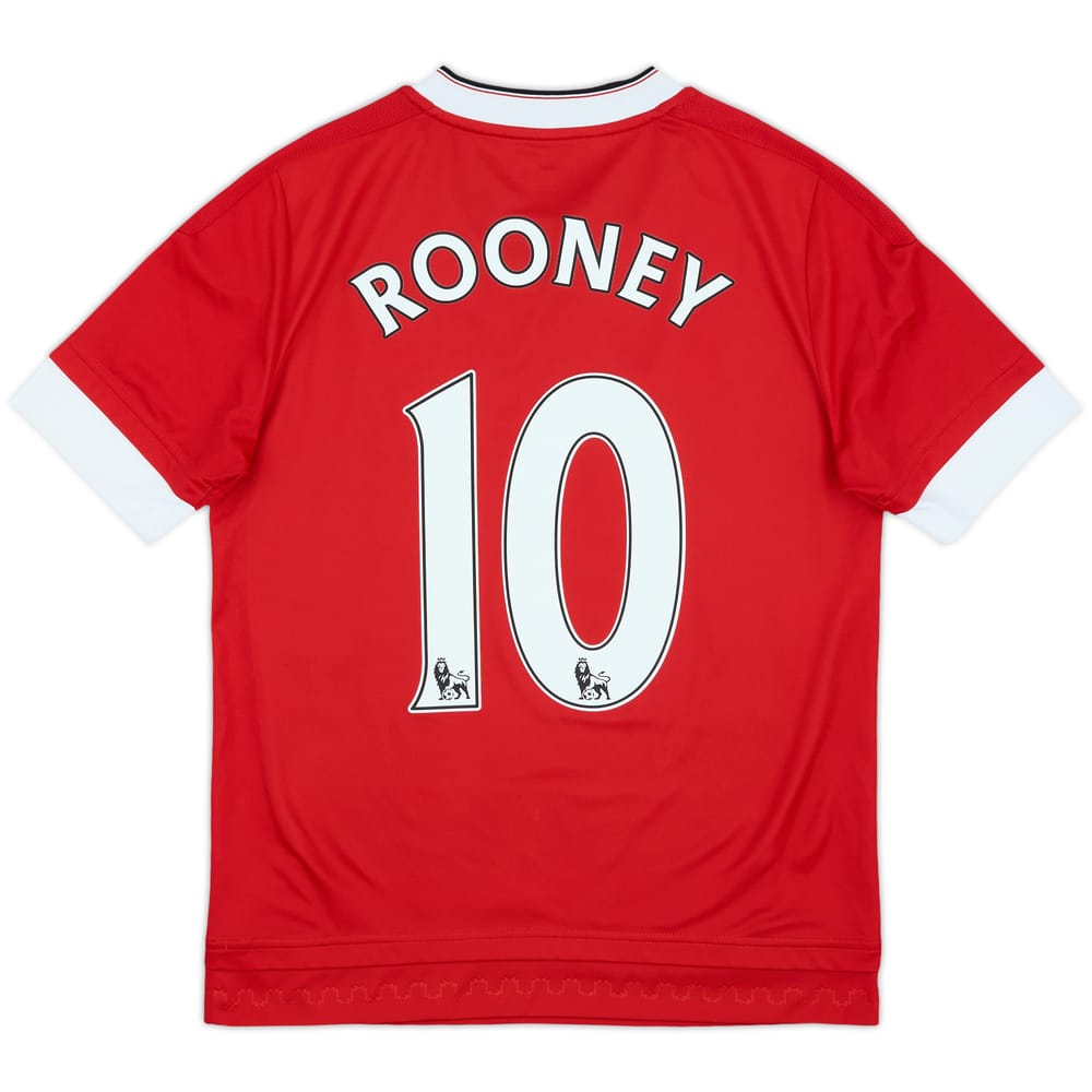 2015-16 Manchester United Home Shirt Rooney #10 - 10/10 - (L.Boys)