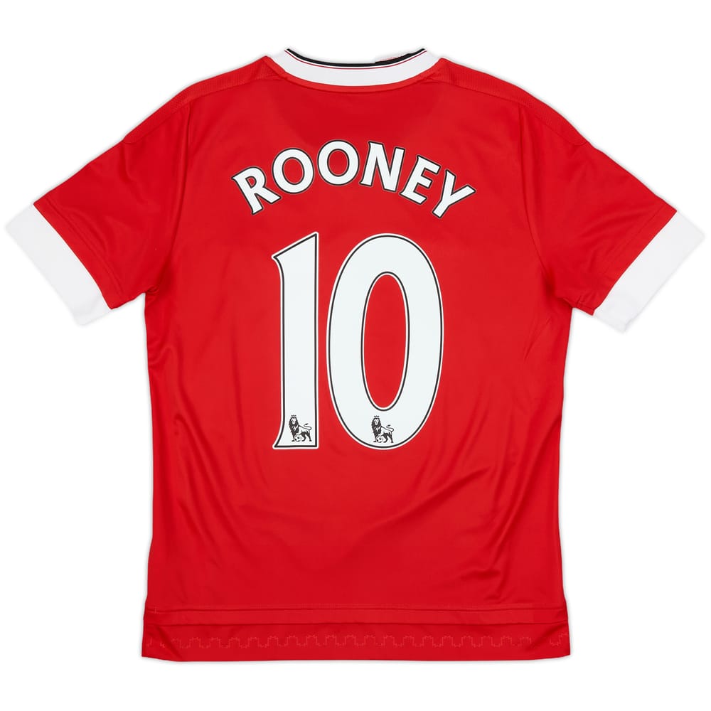 2015-16 Manchester United Home Shirt Rooney #10 - 9/10 - (L.Boys)