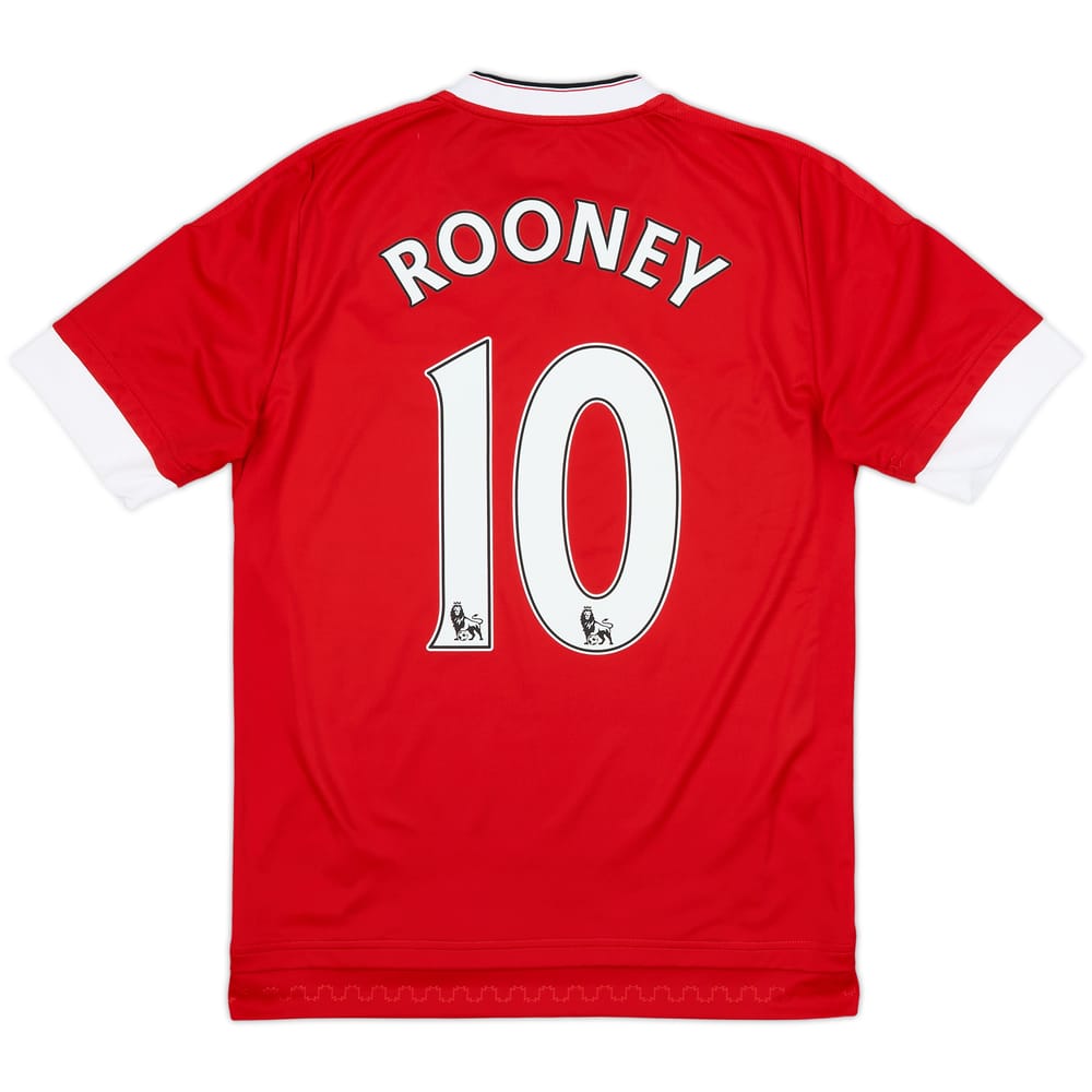 2015-16 Manchester United Home Shirt Rooney #10 - 9/10 - (XL.Boys)