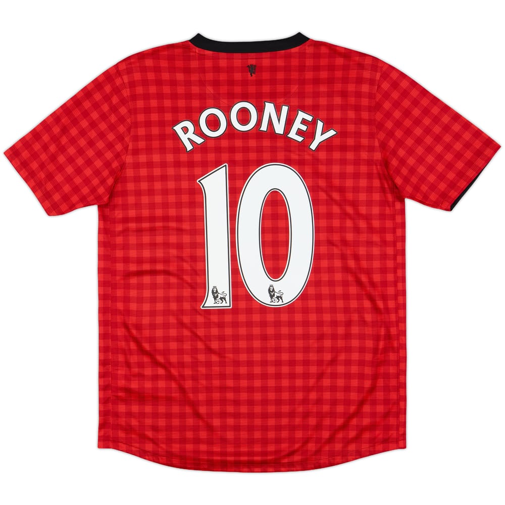 2012-13 Manchester United Home Shirt Rooney #10 - 10/10 - (XL.Boys)