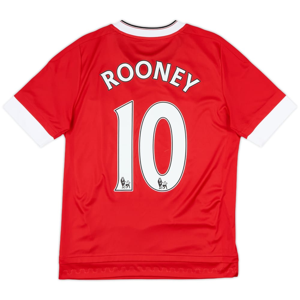 2015-16 Manchester United Home Shirt Rooney #10 - 10/10 - (L.Boys)