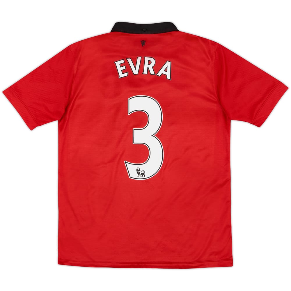 2013-14 Manchester United Home Shirt Evra #3 - 8/10 - (XL.Boys)