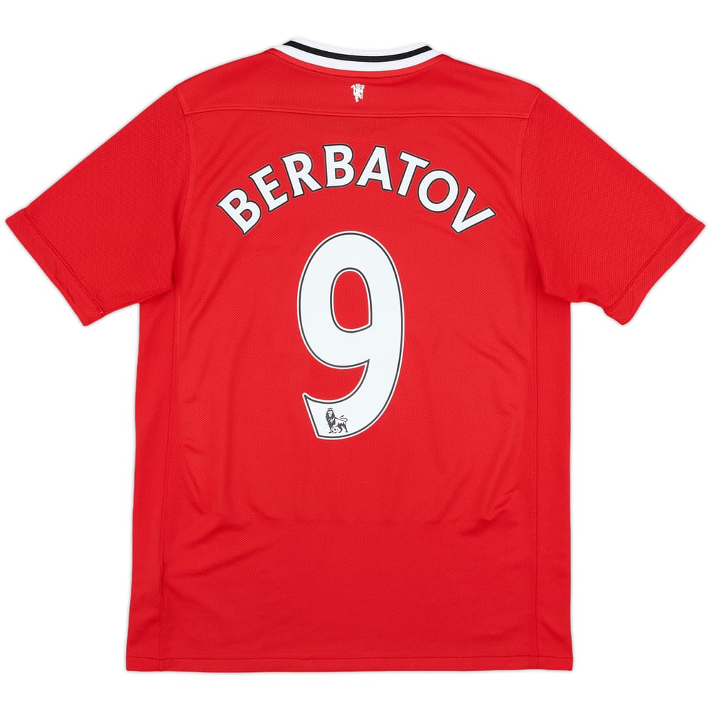2011-12 Manchester United Home Shirt Berbatov #9 - 8/10 - (XL.Boys)