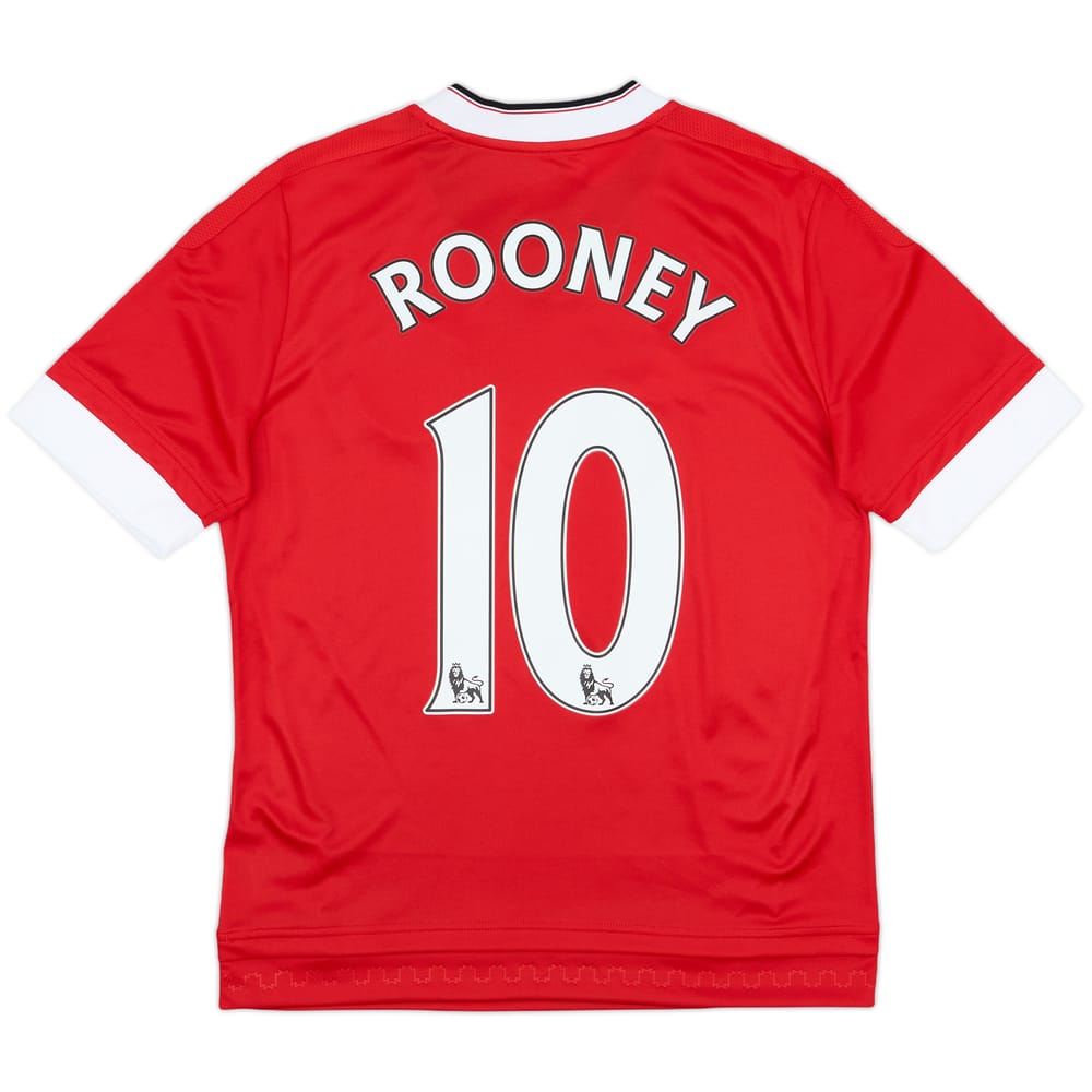 2015-16 Manchester United Home Shirt Rooney #10 - 10/10 - (L.Boys)