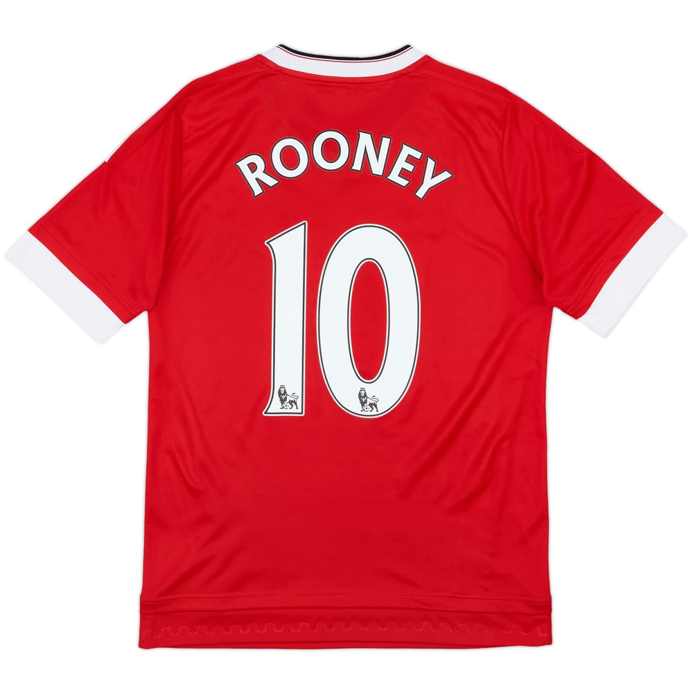 2015-16 Manchester United Home Shirt Rooney #10 - 10/10 - (XL.Boys)
