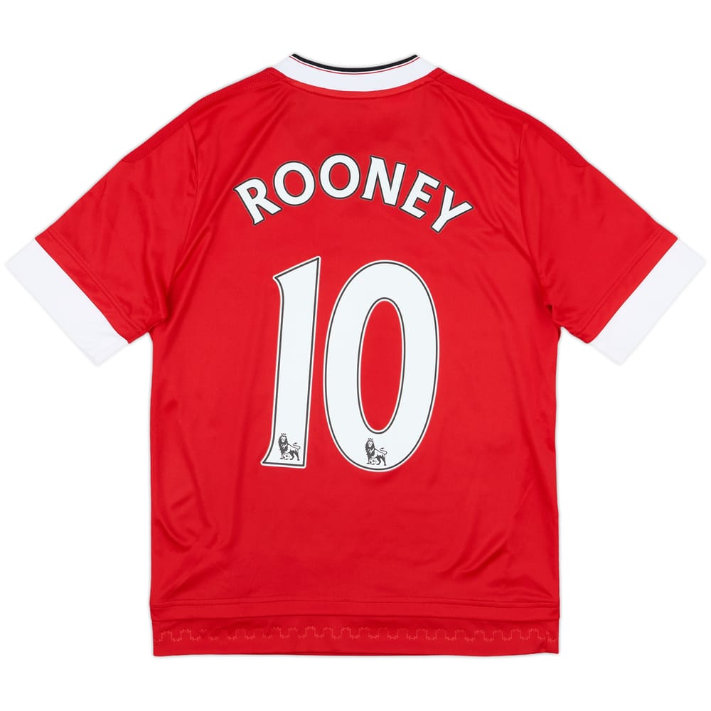 2015-16 Manchester United Home Shirt Rooney #10 - 10/10 - (L.Boys)