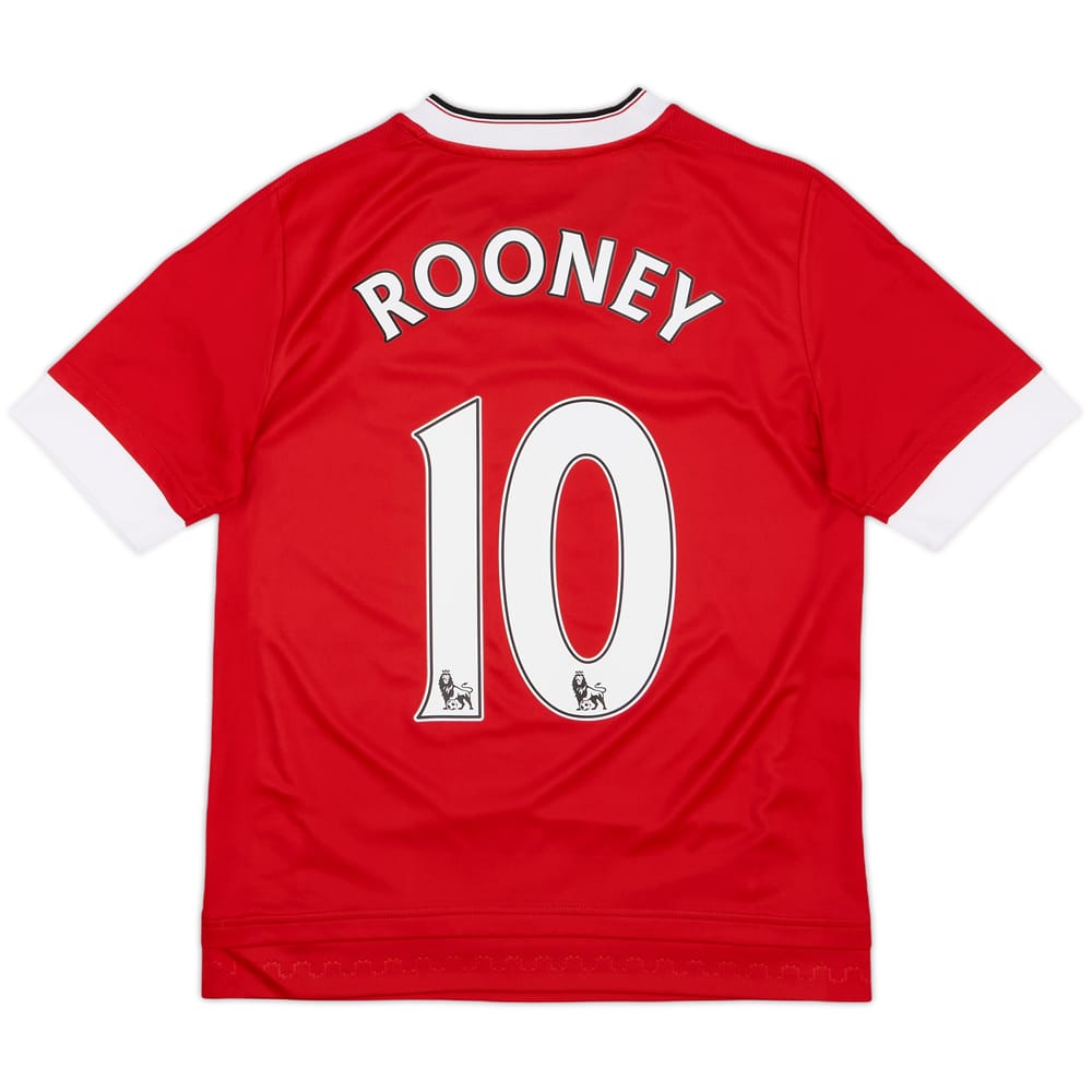 2015-16 Manchester United Home Shirt Rooney #10 - 9/10 - (L.Boys)