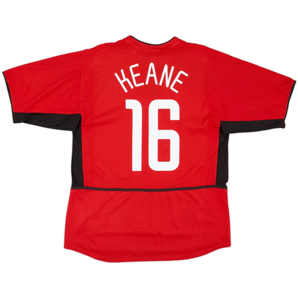 2002-04 Manchester United Home Shirt Keane #16 - 4/10 - (L)