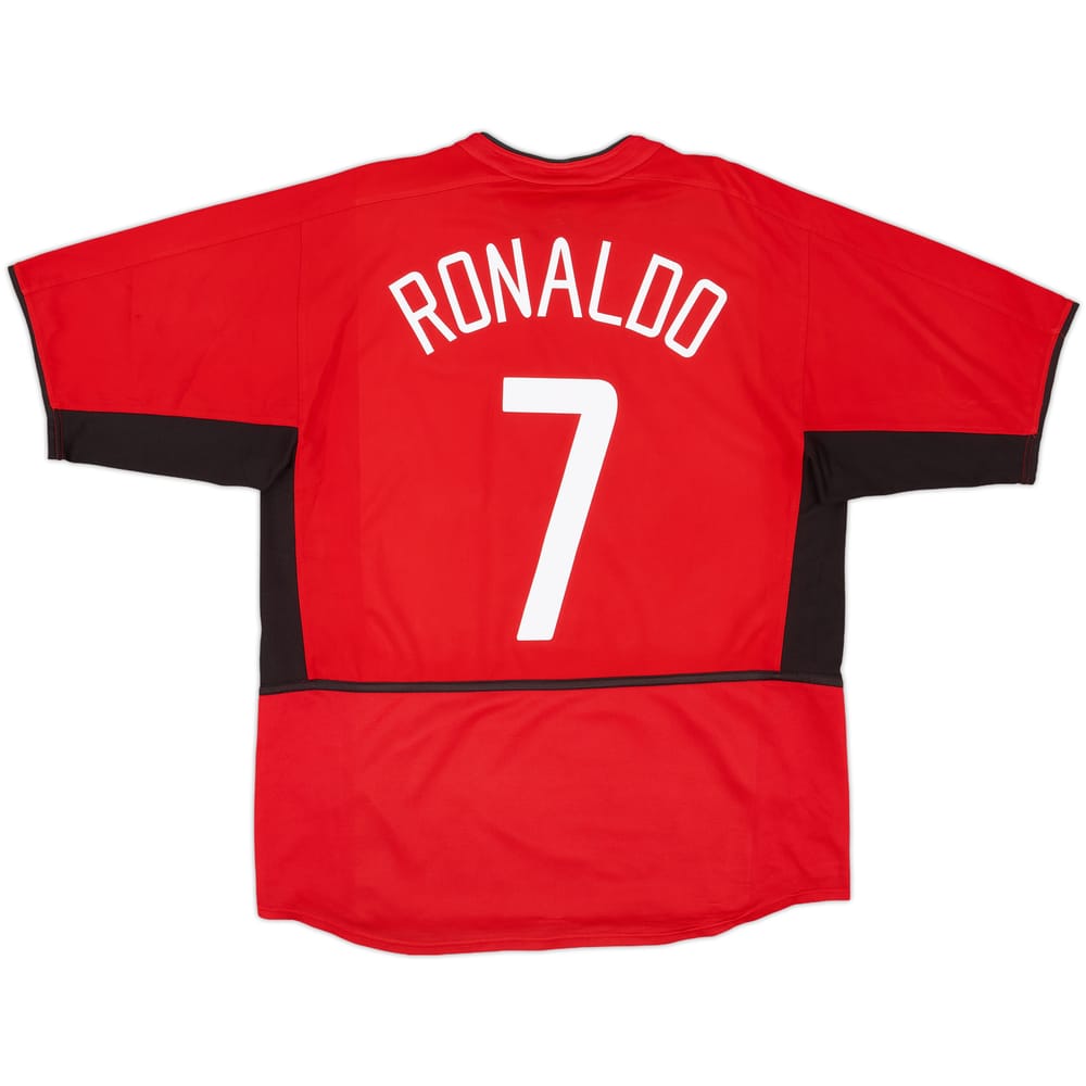 2002-04 Manchester United Home Shirt Ronaldo #7 - 6/10 - (L)