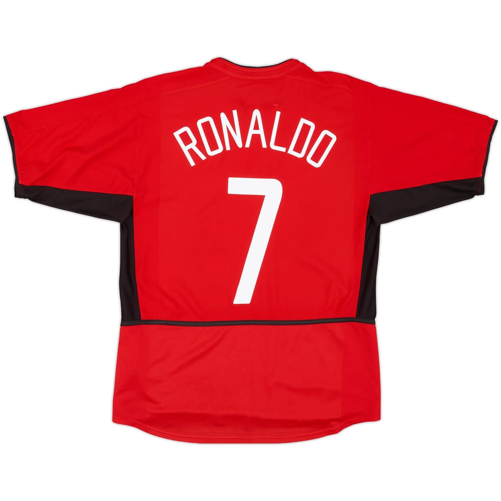 2002-04 Manchester United Home Shirt Ronaldo #7 - 6/10 - (L)