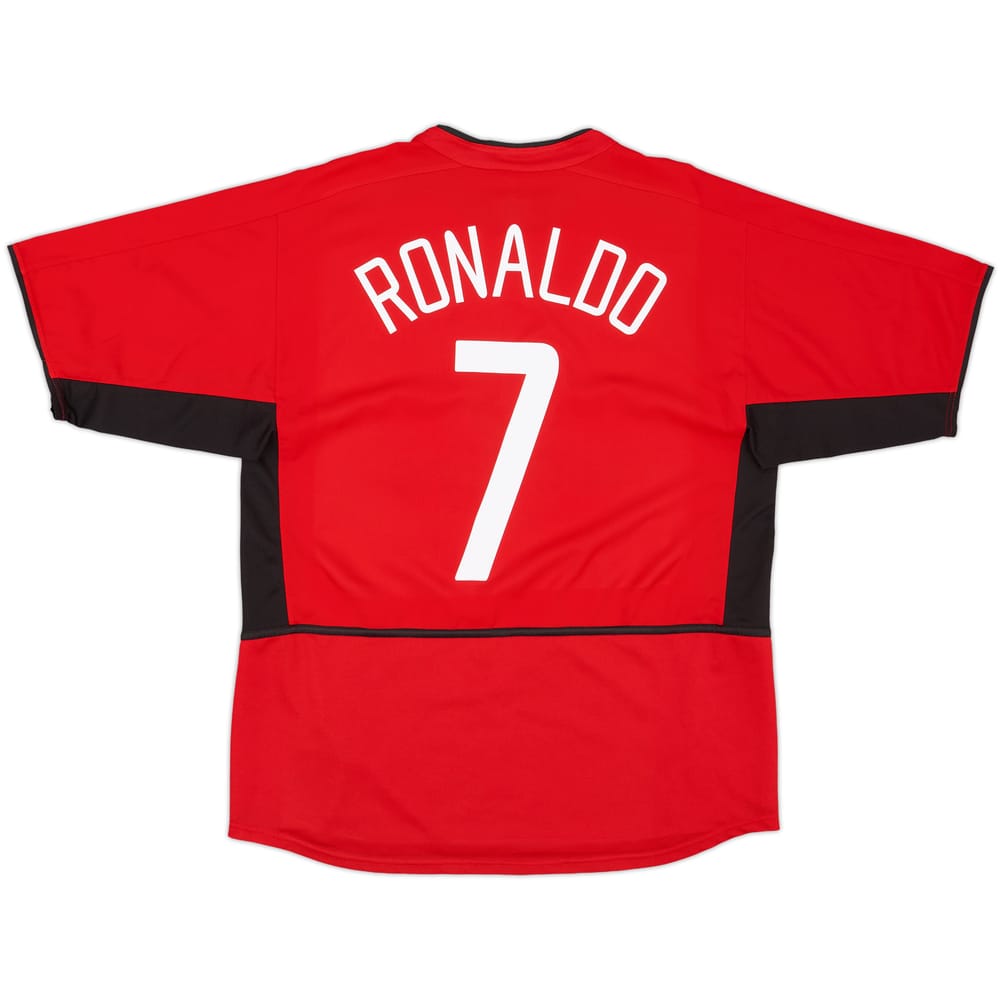 2002-04 Manchester United Home Shirt Ronaldo #7 - 7/10 - (L)
