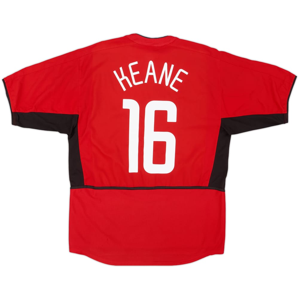 2002-04 Manchester United Home Shirt Keane #16 - 5/10 - (L)