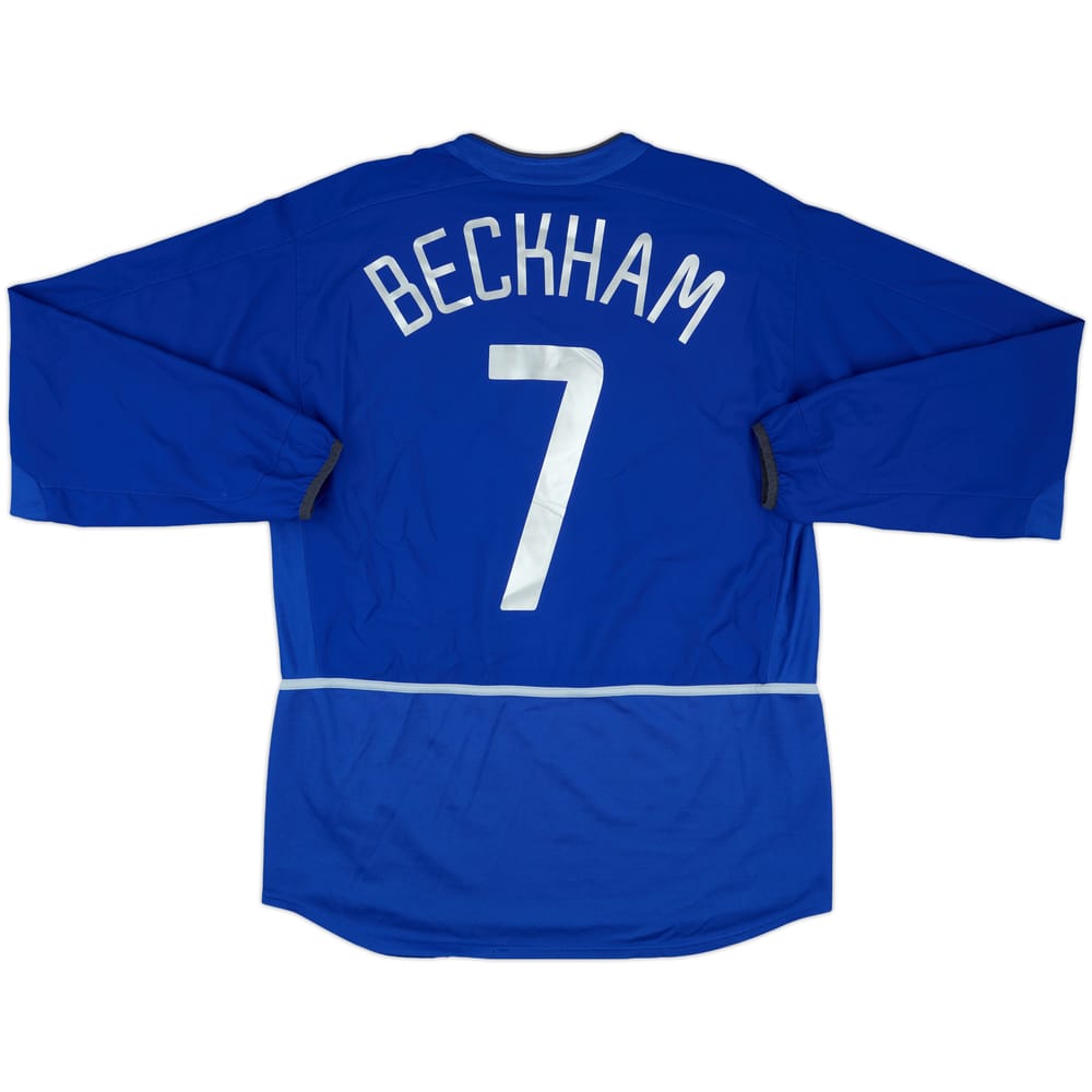 2002-03 Manchester United Third L/S Shirt Beckham #7 - 5/10 - (L)