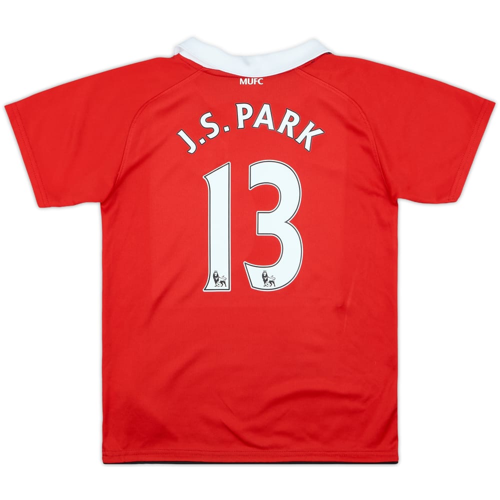 2010-11 Manchester United Home Shirt J.S.Park #13 - 10/10 - (6-7 Years)