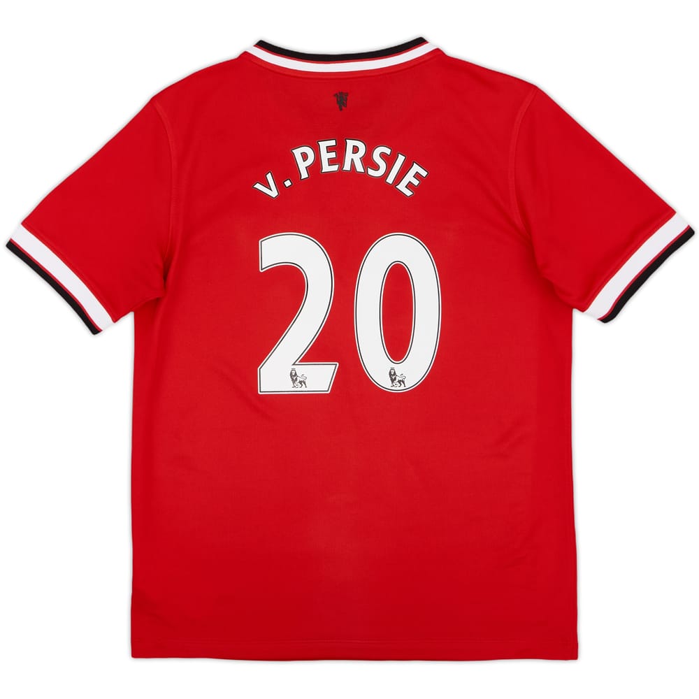 2014-15 Manchester United Home Shirt v.Persie #20 - 8/10 - (L.Boys)
