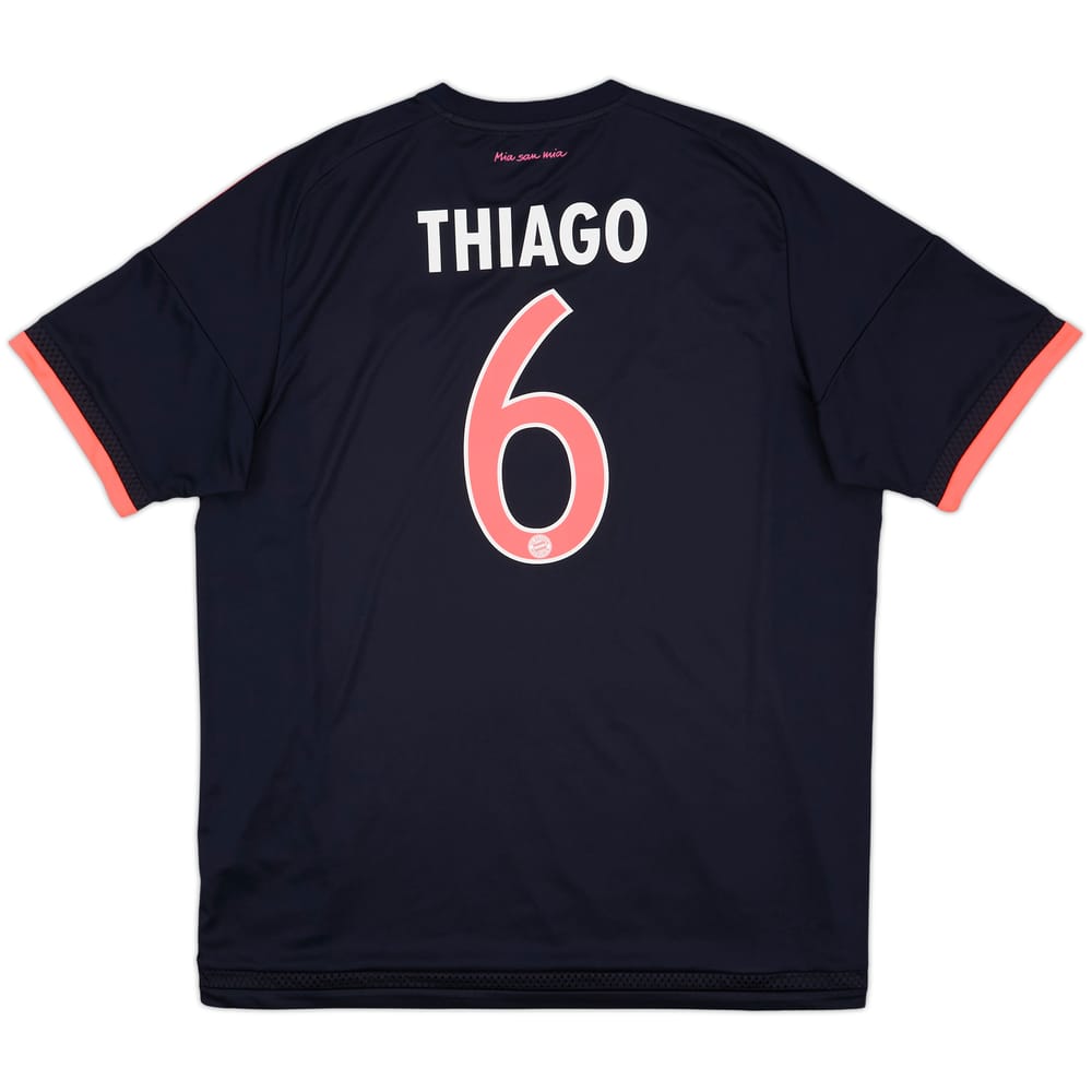 2015-16 Bayern Munich Third Shirt Thiago #6 - 9/10 - (XL)
