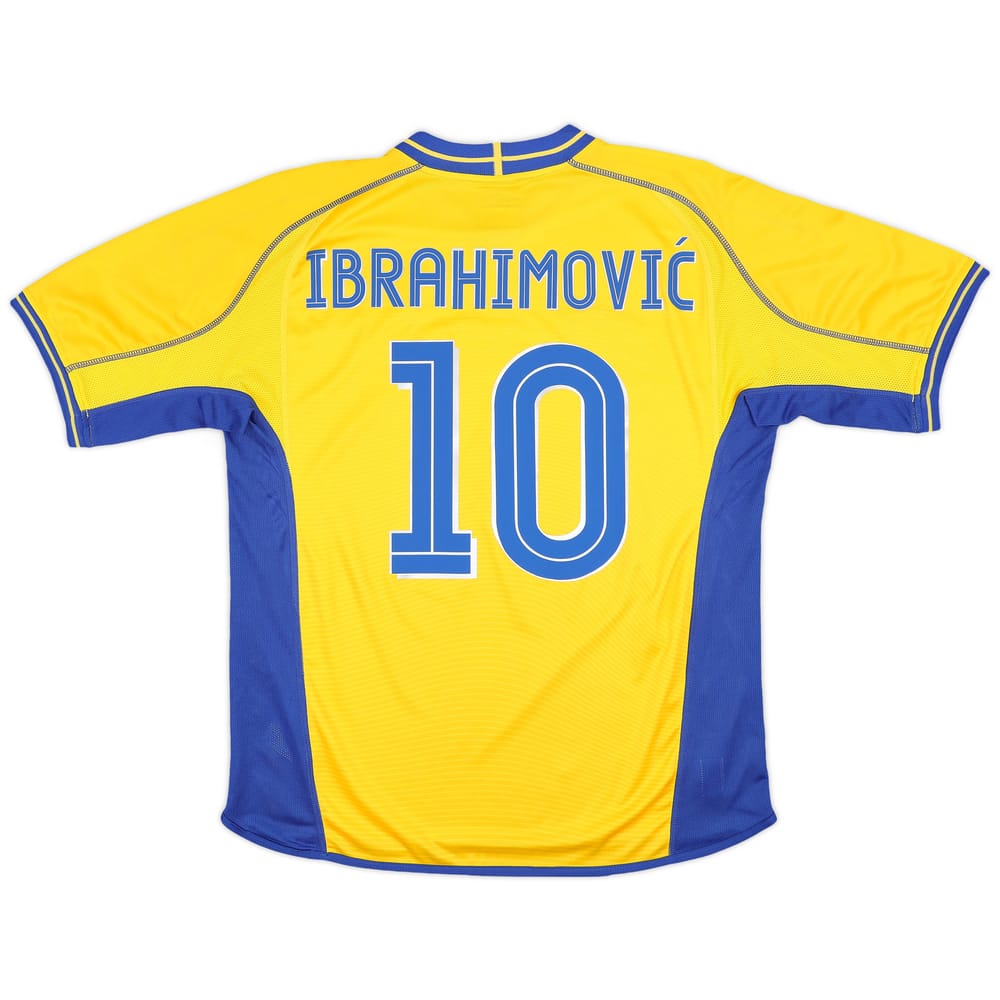 2003-04 Sweden Home Shirt Ibrahimovic #10 - 9/10 - (L)