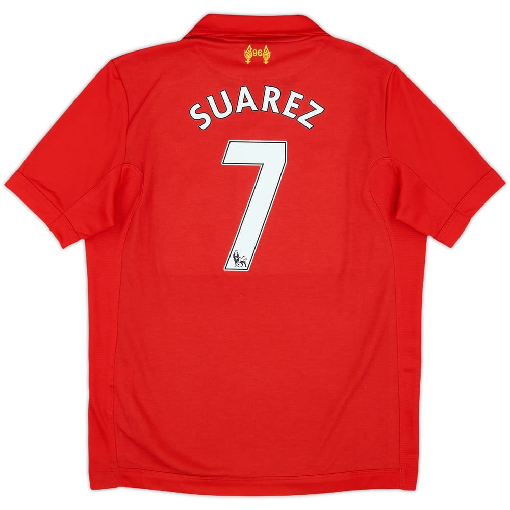 2012-13 Liverpool Home Shirt Suarez #7 - 9/10 - (M.Boys)