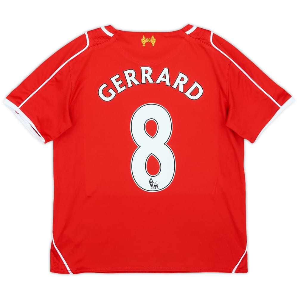 2014-15 Liverpool Home Shirt Gerrard #8 - 8/10 - (S.Boys)