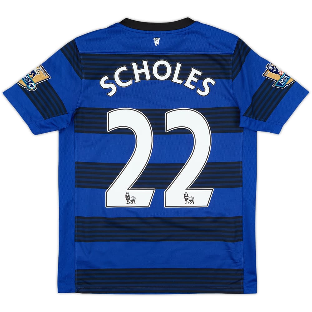 2011-13 Manchester United Away Shirt Scholes #22 - 8/10 - (L.Boys)
