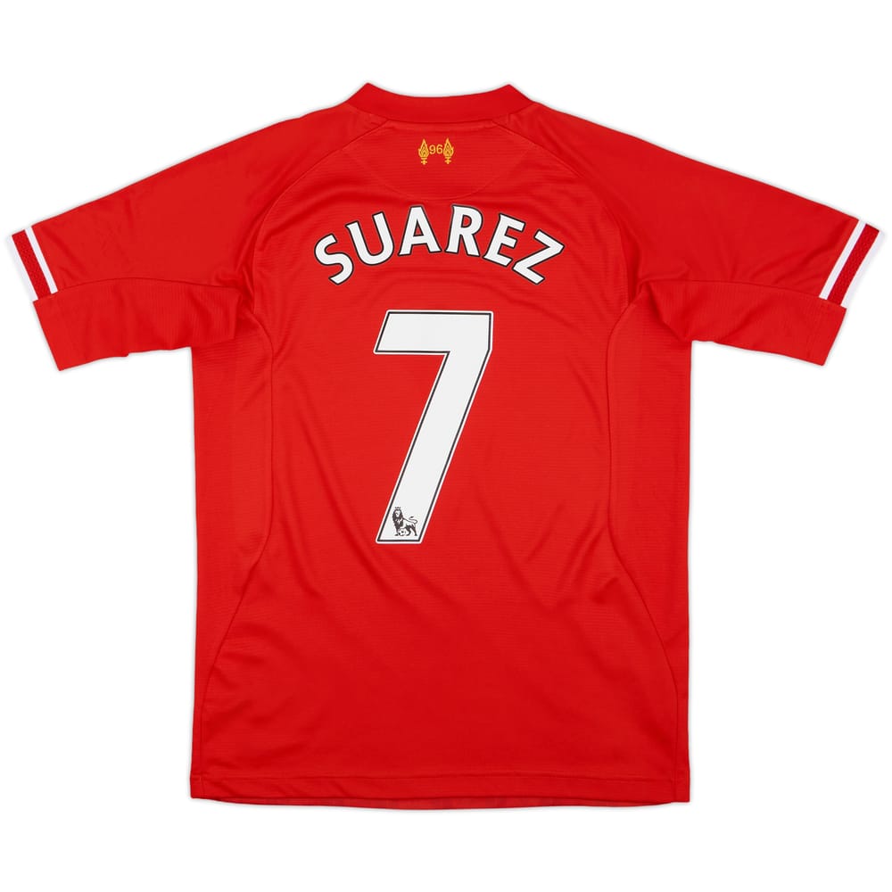 2013-14 Liverpool Home Shirt Suarez #7 - 10/10 - (XL.Boys)