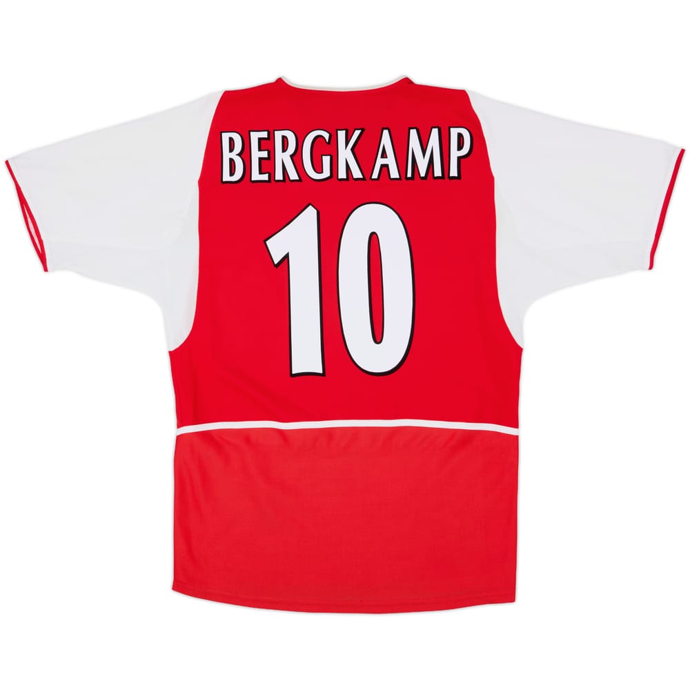2002-04 Arsenal Home Shirt Bergkamp #10 - 8/10 - (L)