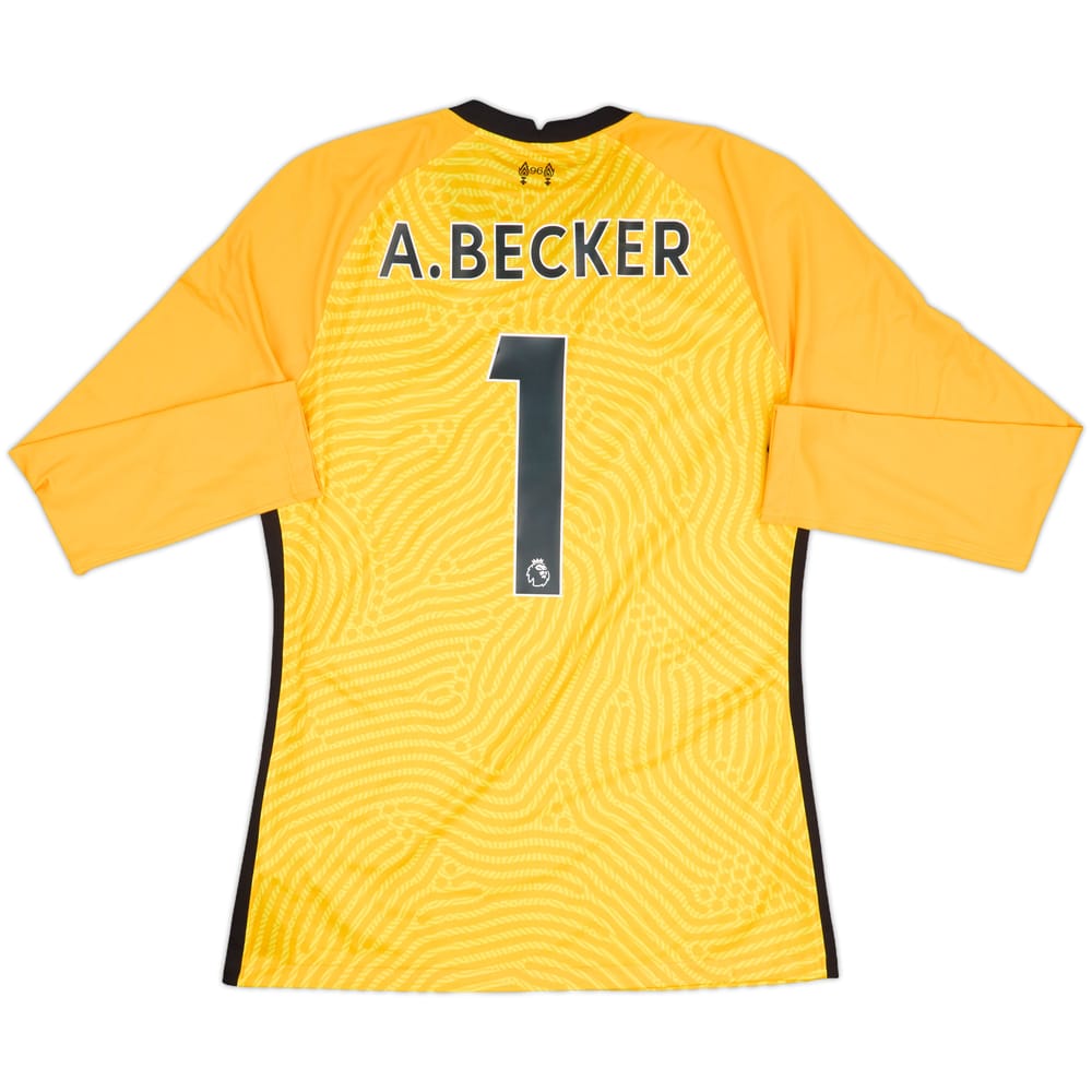 2020-21 Liverpool GK Shirt A.Becker #1 - 9/10 - (L)