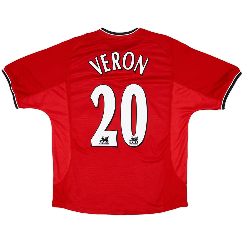 2000-02 Manchester United Home Shirt Veron #20 - 8/10 - (L)