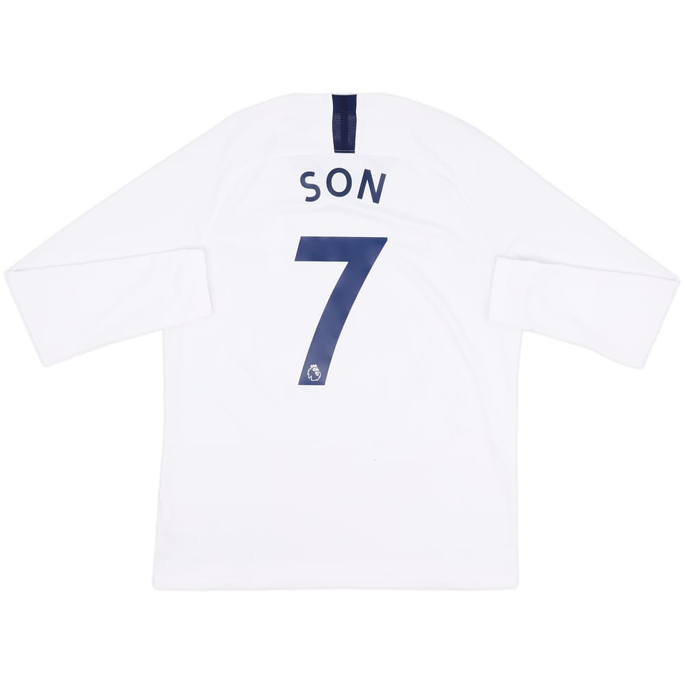 2019-20 Tottenham Home L/S Shirt Son #7 - 10/10 - (L)