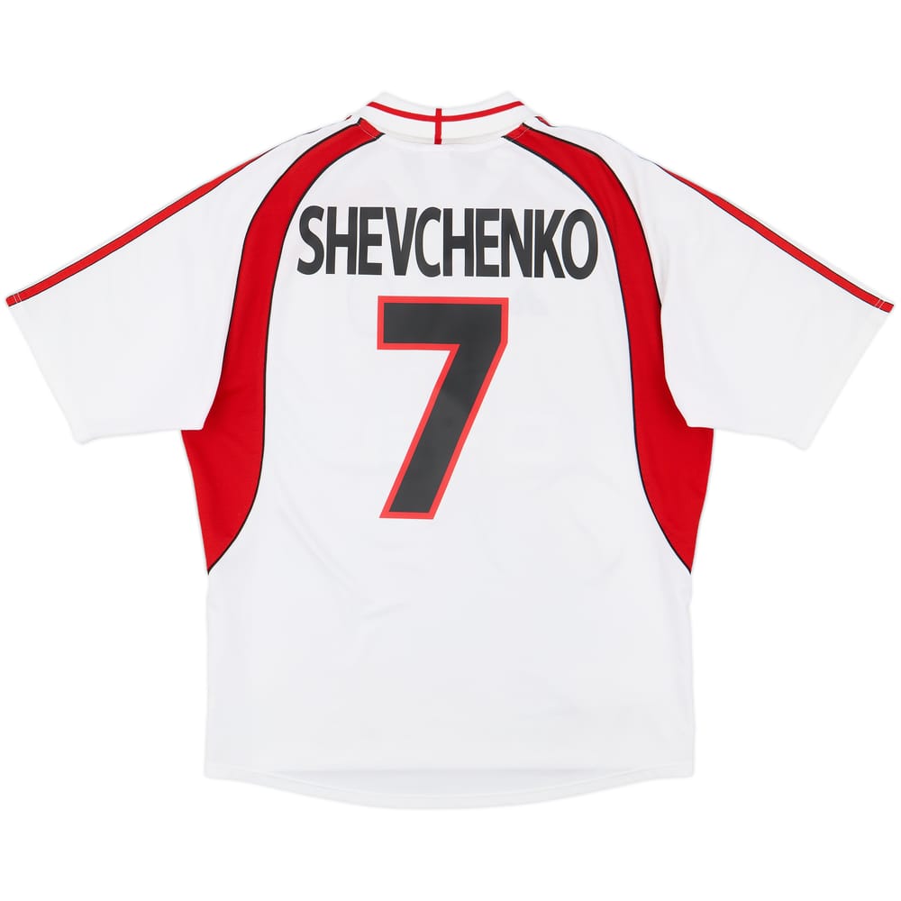 2000-02 AC Milan Away Shirt Shevchenko #7 - 7/10 - (XL)