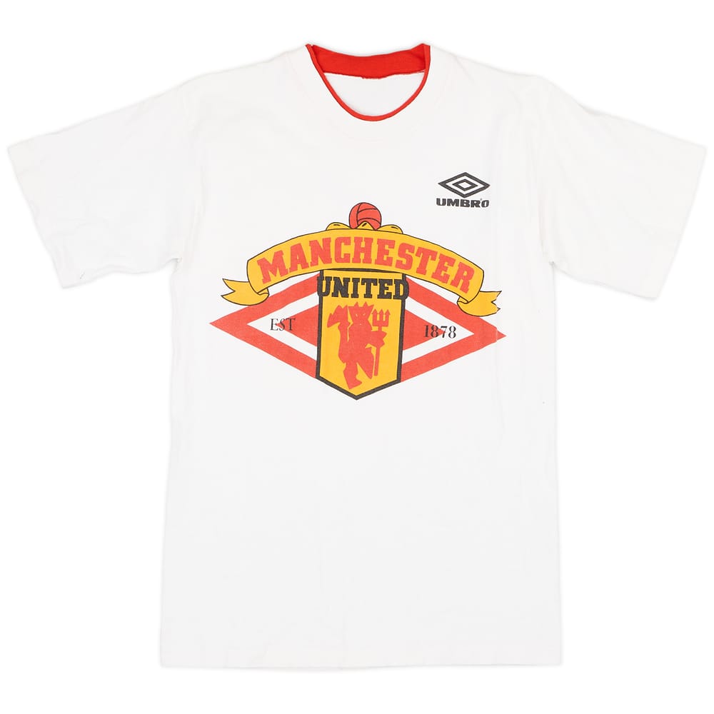 1994-96 Manchester United Umbro Graphic Tee - 9/10 - (S)