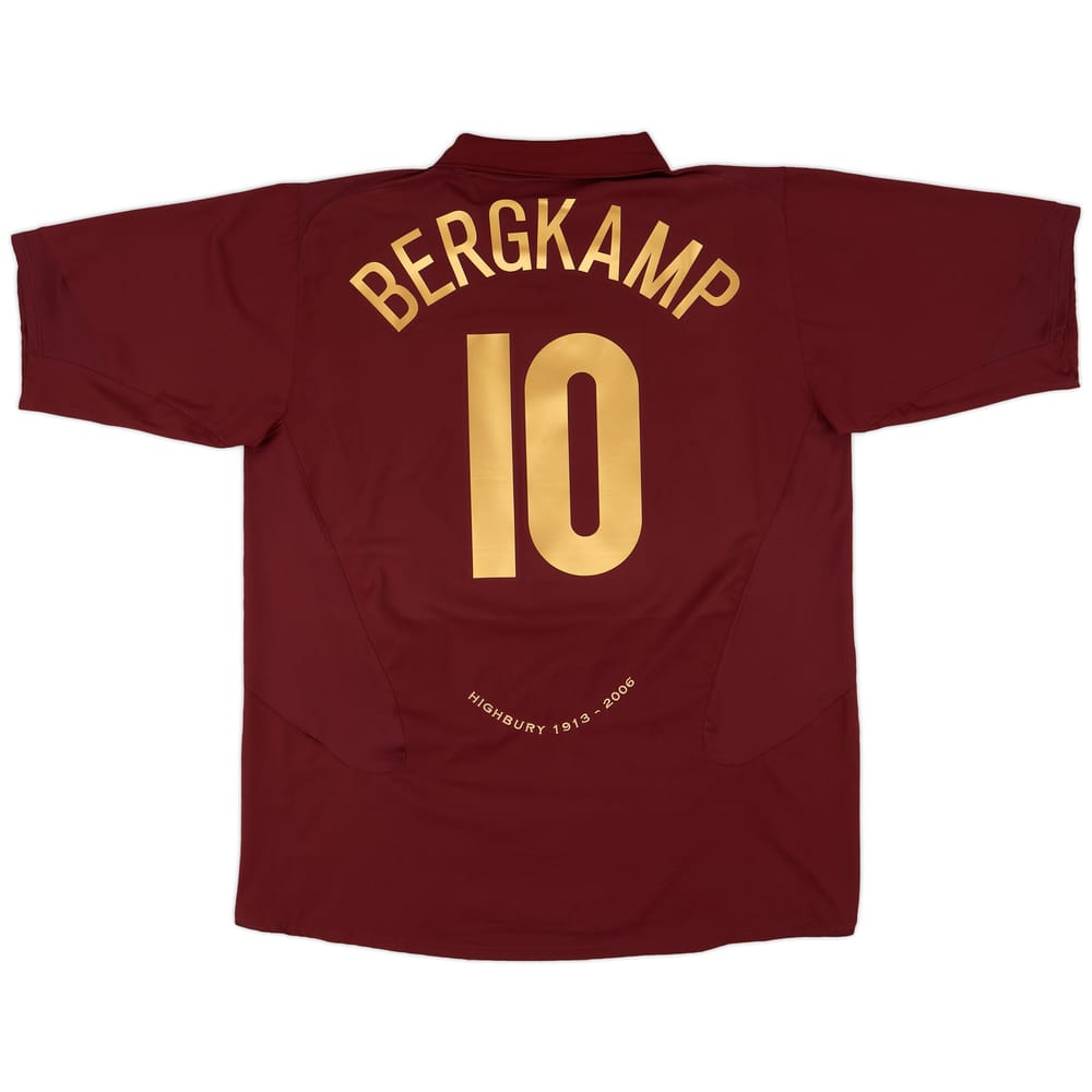 2005-06 Arsenal Home Shirt Bergkamp #10 - 9/10 - (XXL)