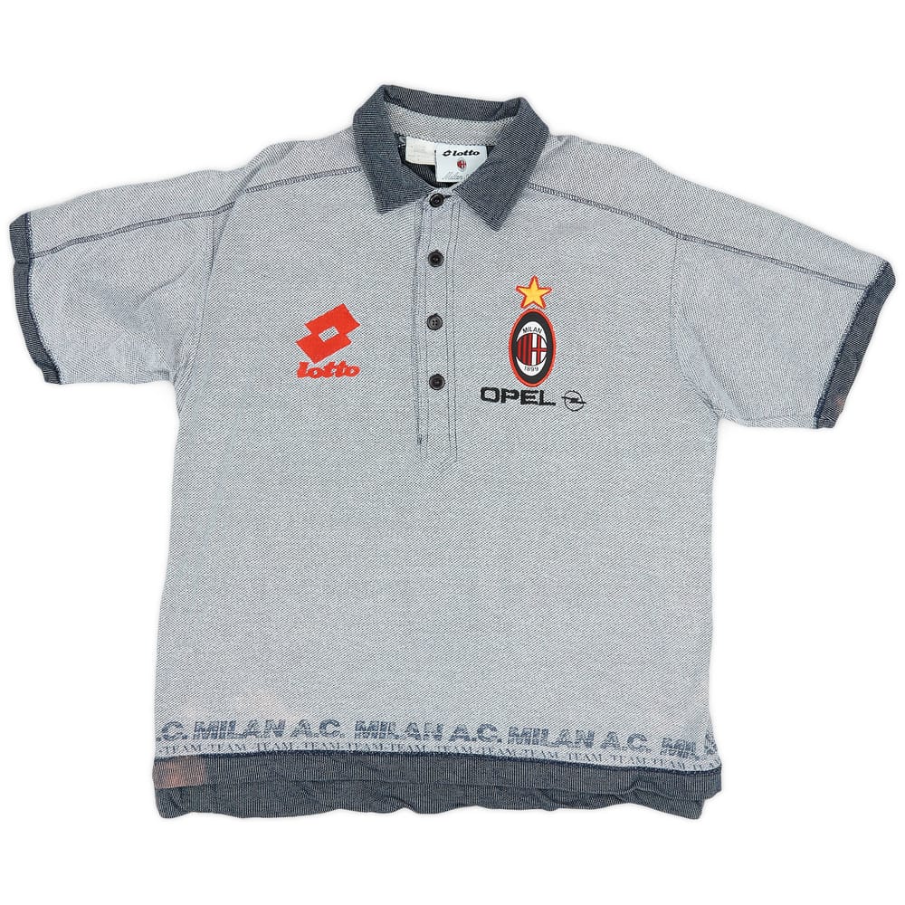 1995-96 AC Milan Lotto Polo Shirt - 9/10 - (L)