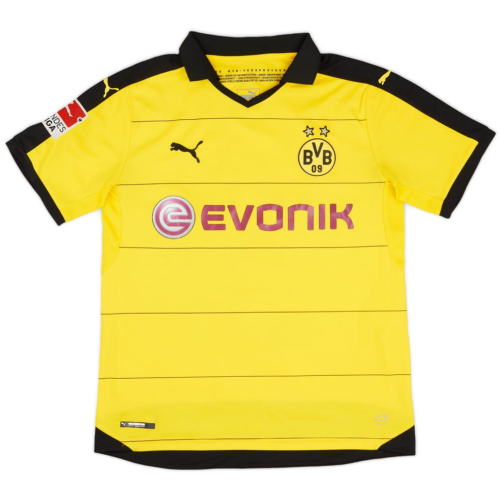 2015-16 Borussia Dortmund Home Shirt #9 - 6/10 - (L)