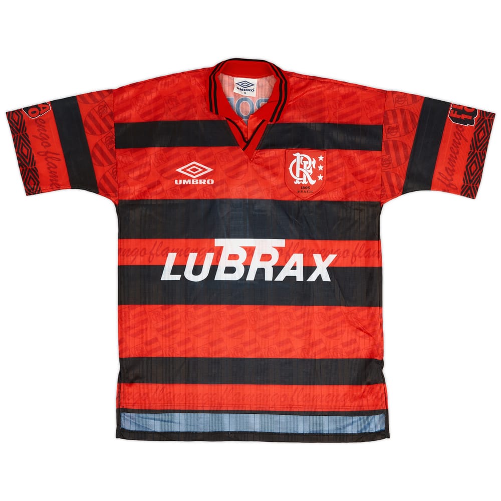1995-96 Flamengo Centenary Home Shirt #7 - 9/10 - (L)