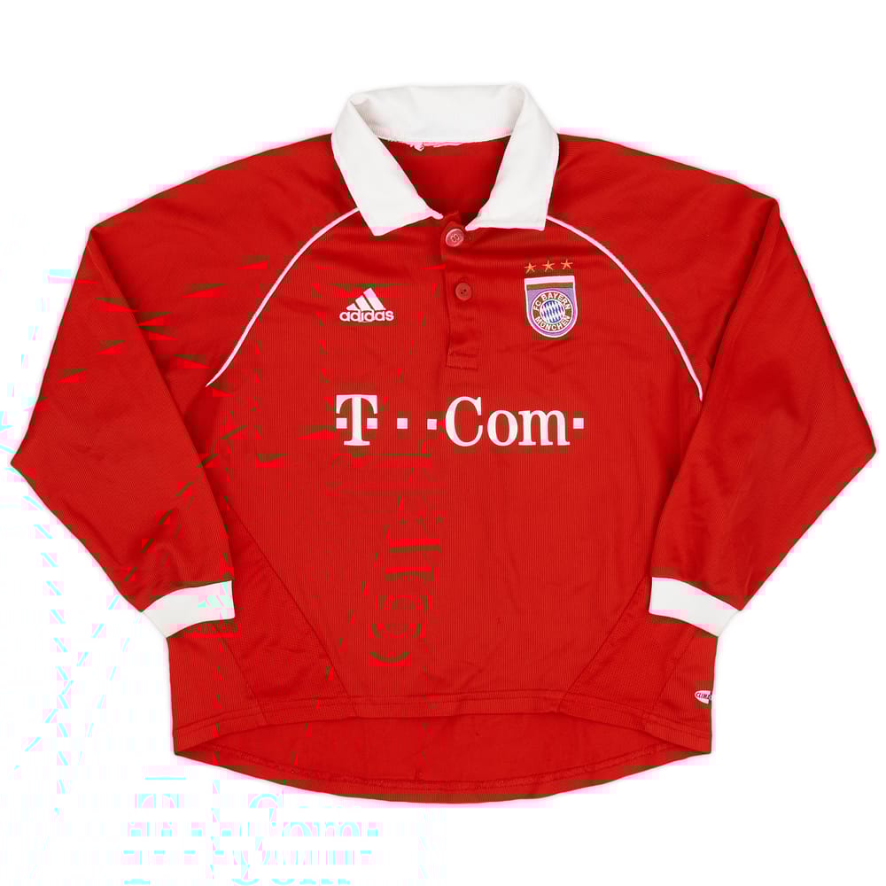 2005-06 Bayern Munich Home L/S Shirt - 8/10 - (S.Boys)