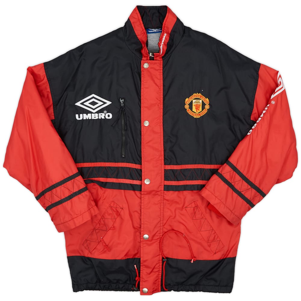 1996-97 Manchester United Umbro Bench Coat - 9/10 - (Y)