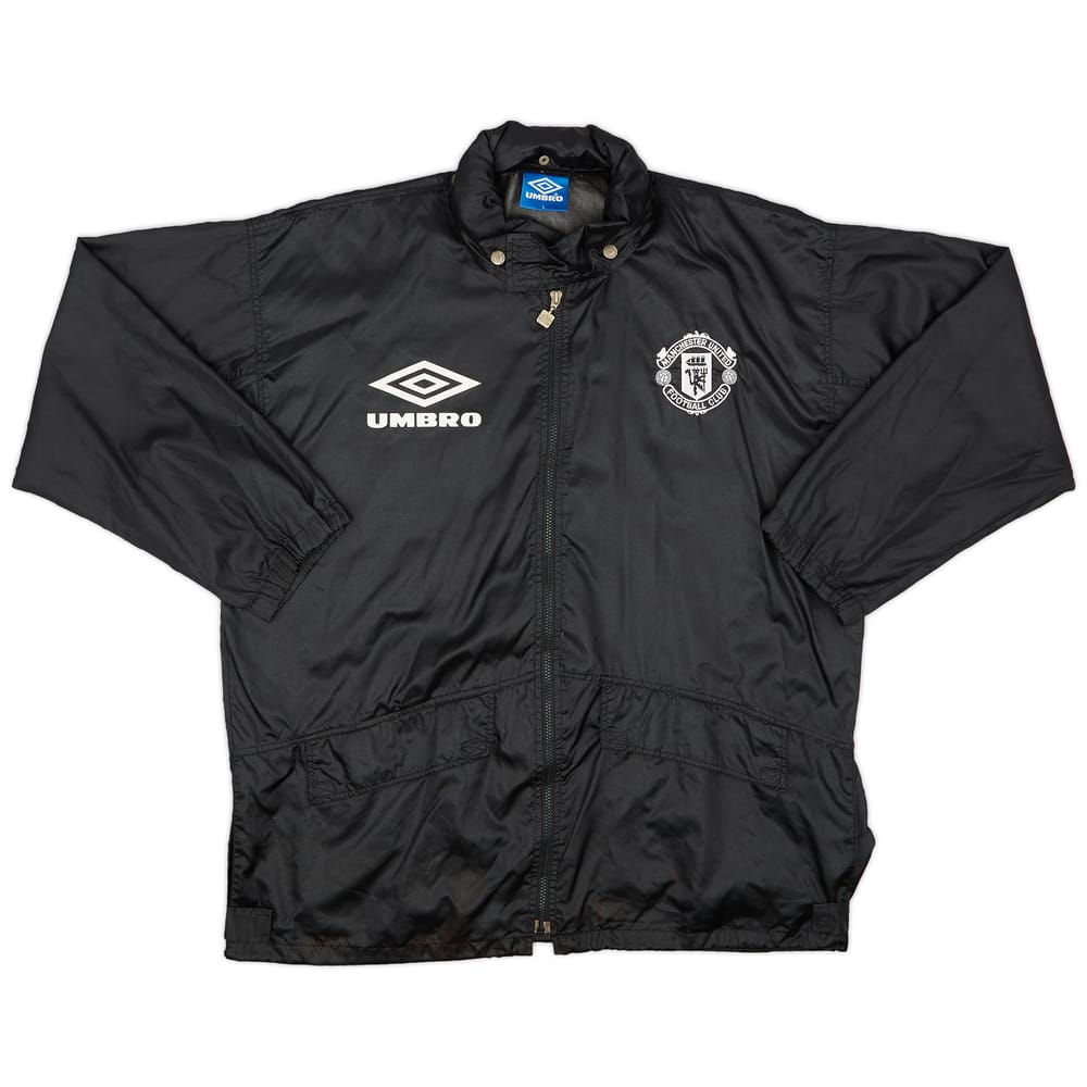 1994-95 Manchester United Umbro Hooded Rain Jacket - 9/10 - (L)