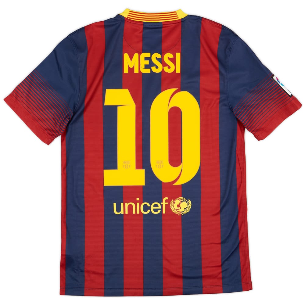 2013-14 Barcelona Home Shirt Messi #10 - 7/10 - (S)
