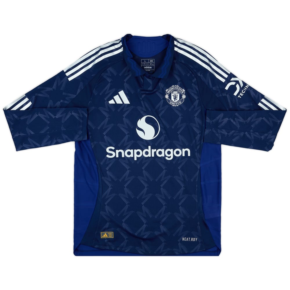 2024-25 Manchester United Player Issue Away L/S Shirt - As New - (L)