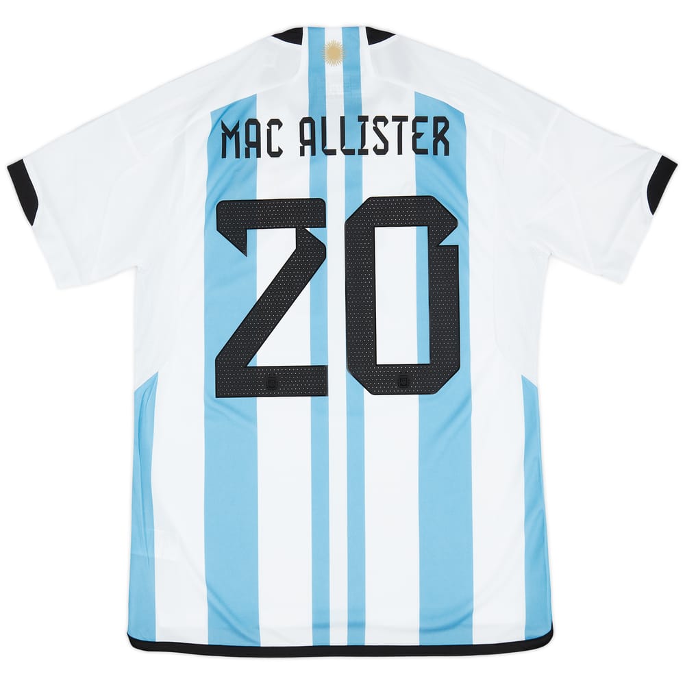 2022-23 Argentina Home Shirt Mac Allister #20