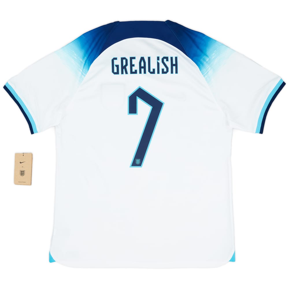 2022-23 England Home Shirt Grealish #7