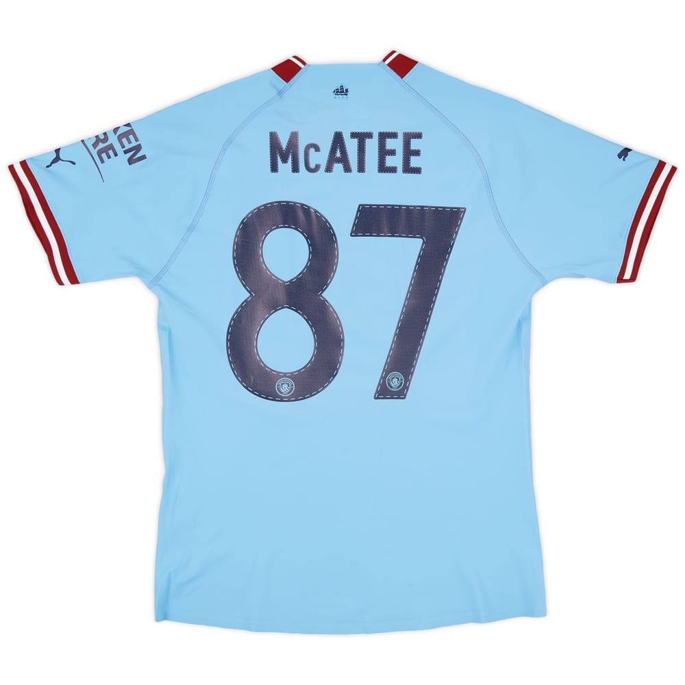 2022-23 Manchester City Player Issue Home Shirt McAtee #87 - As New - (S)