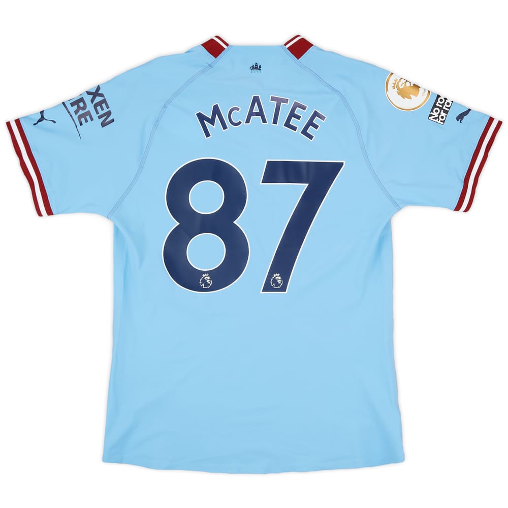2022-23 Manchester City Match Issue Home Shirt McAtee #87 - As New - (S)