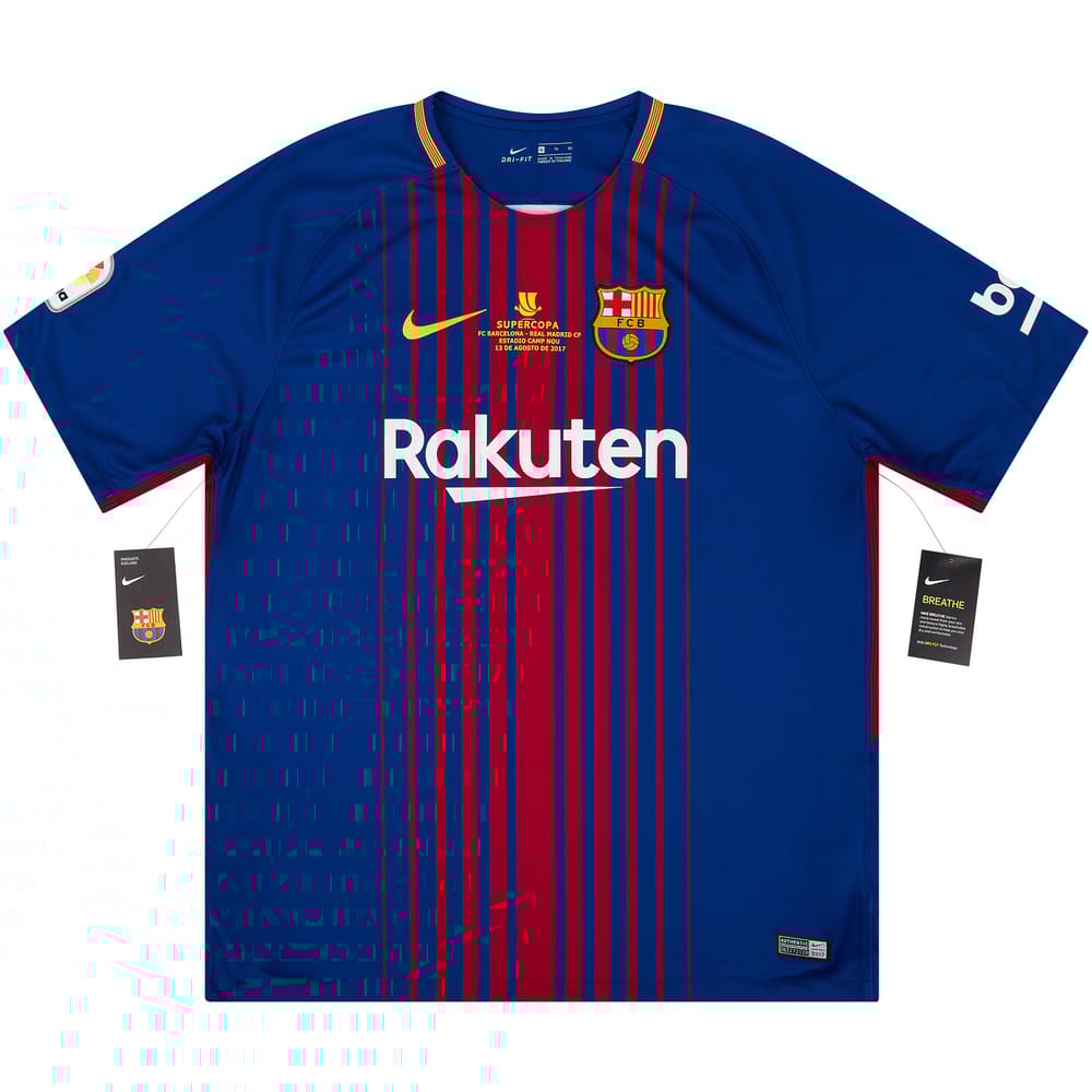 2017-18 Barcelona 'Supercopa' Home Shirt XL