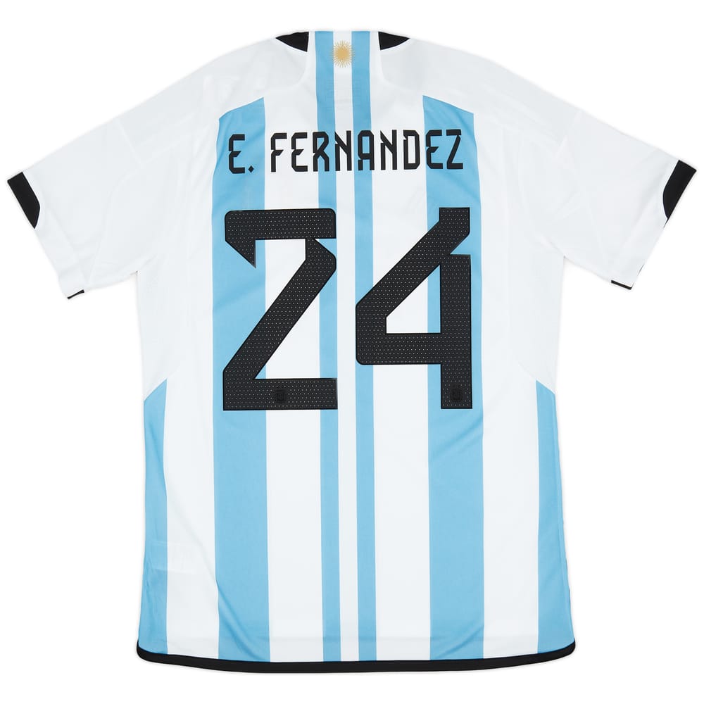 2022-23 Argentina Home Shirt E.Fernandez #24