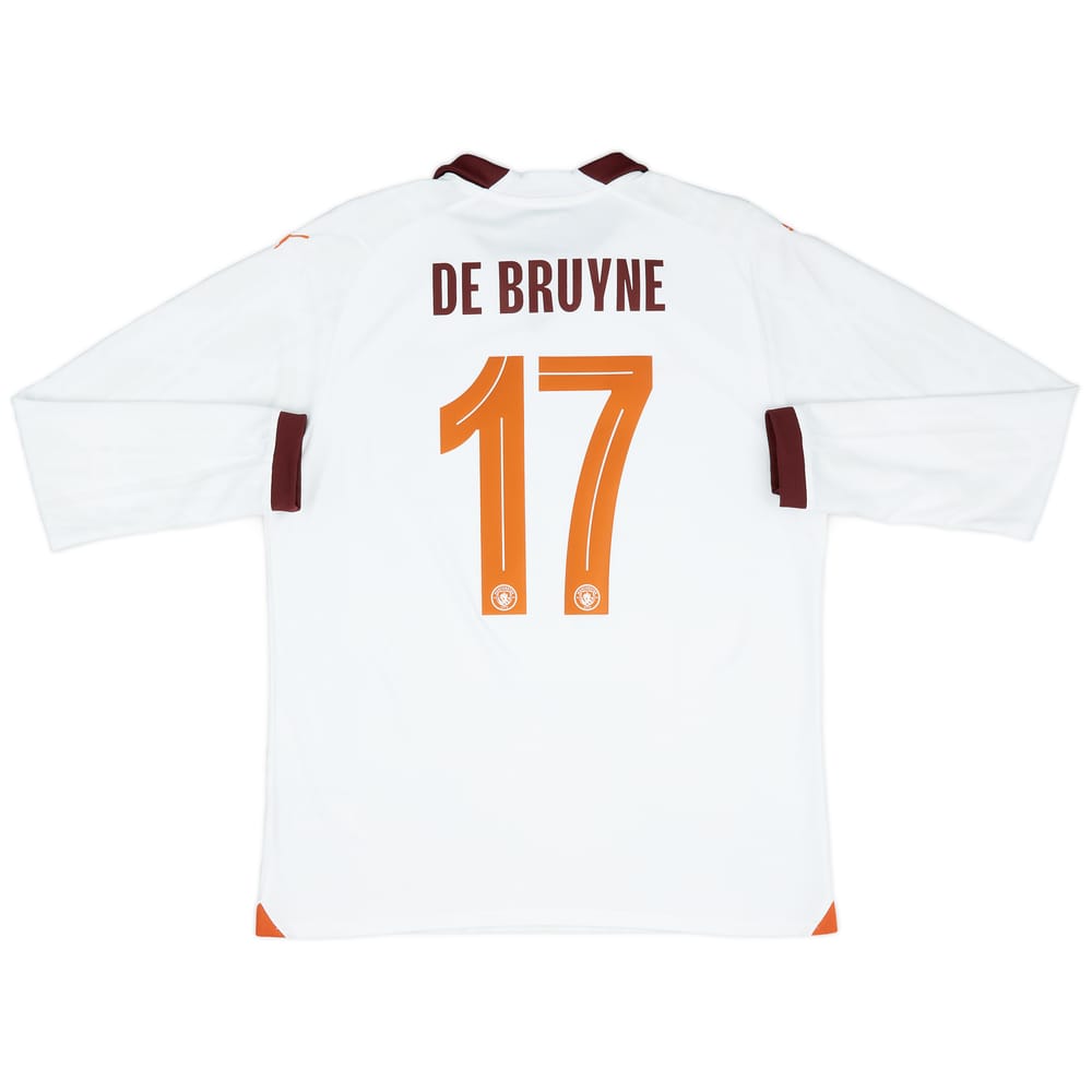 2023-24 Manchester City Away L/S Shirt De Bruyne #17