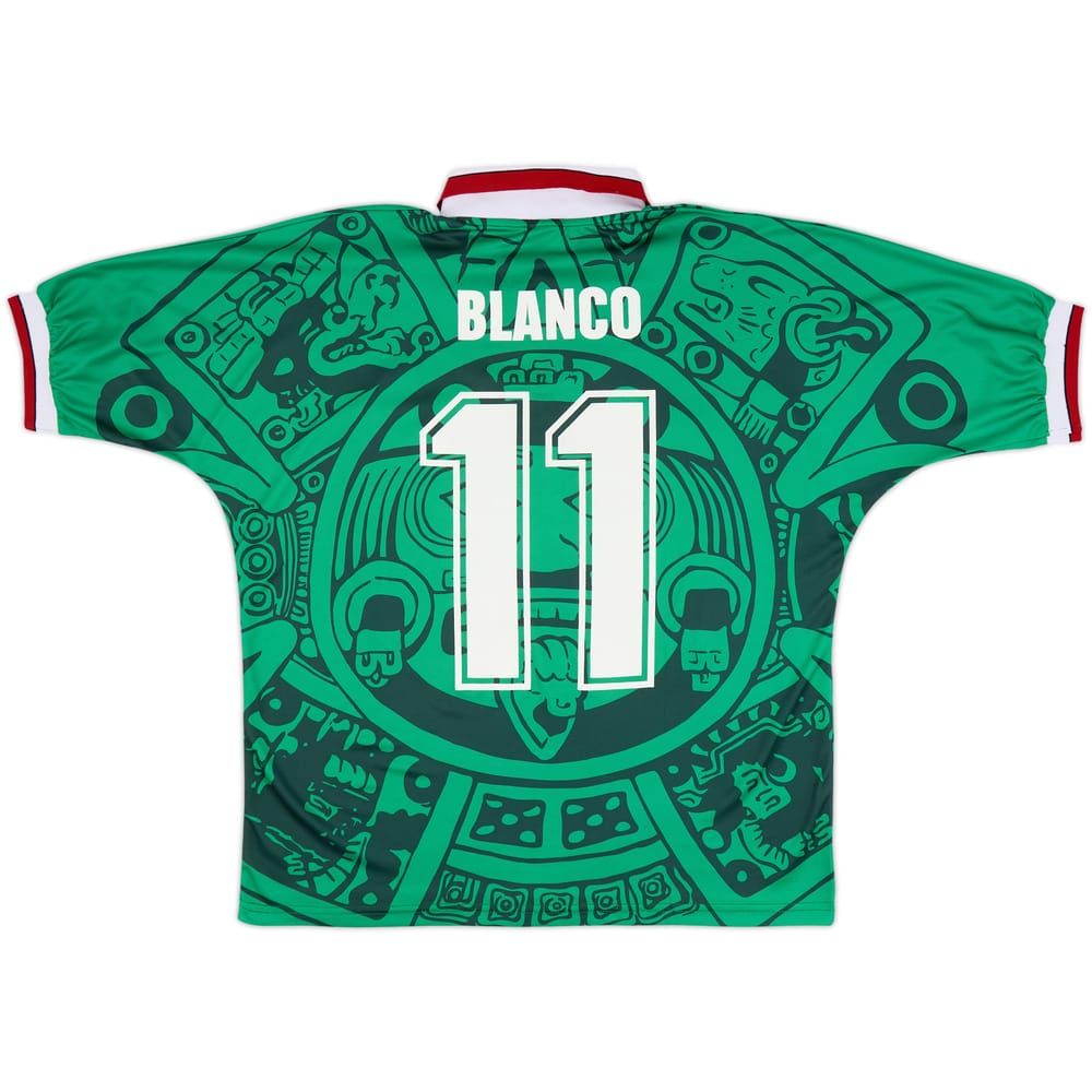 1998 Mexico ABA Sport Réédition Maillot Domicile Blanc #11