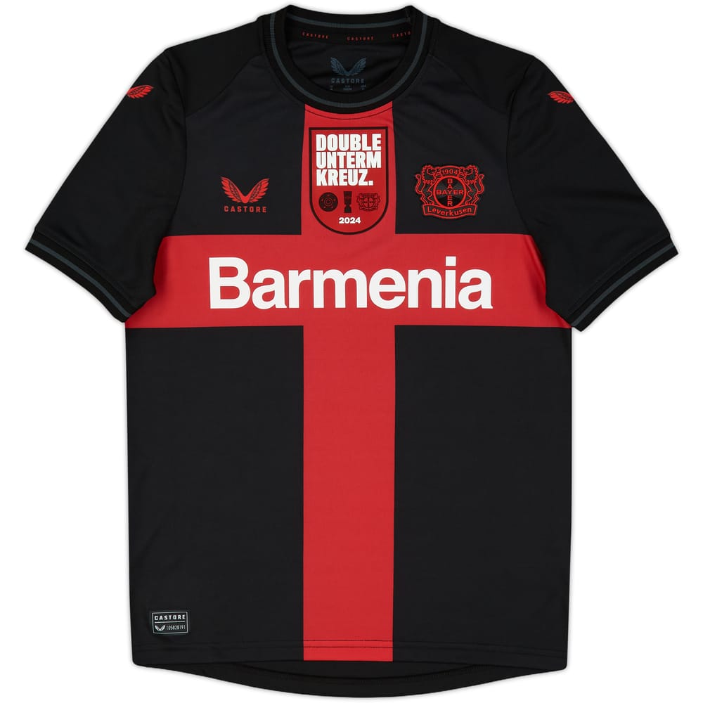 2023-24 Bayer Leverkusen Home 'Double Cup Winners' Shirt (L.Kids)